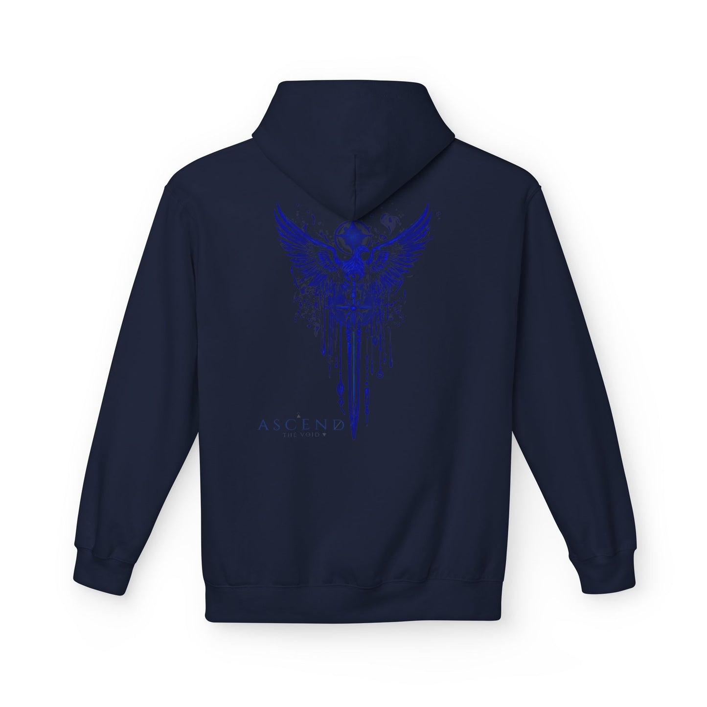 Dark Blue Eagle Wings Hoodie — Cool Aesthetic Patriotic Eagle Design Ascend The Void