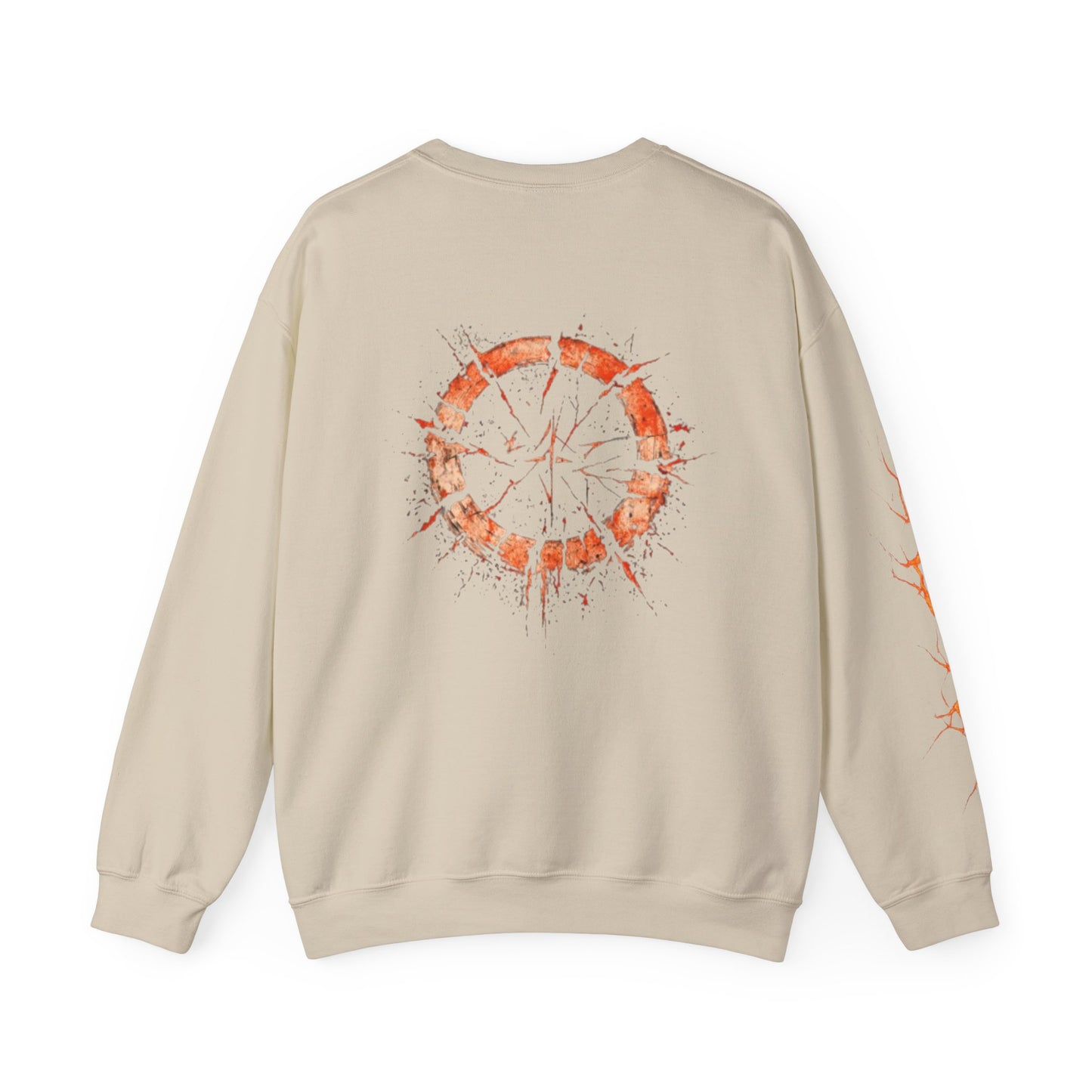 Cracked Sun Graphic Crewneck Sweatshirt