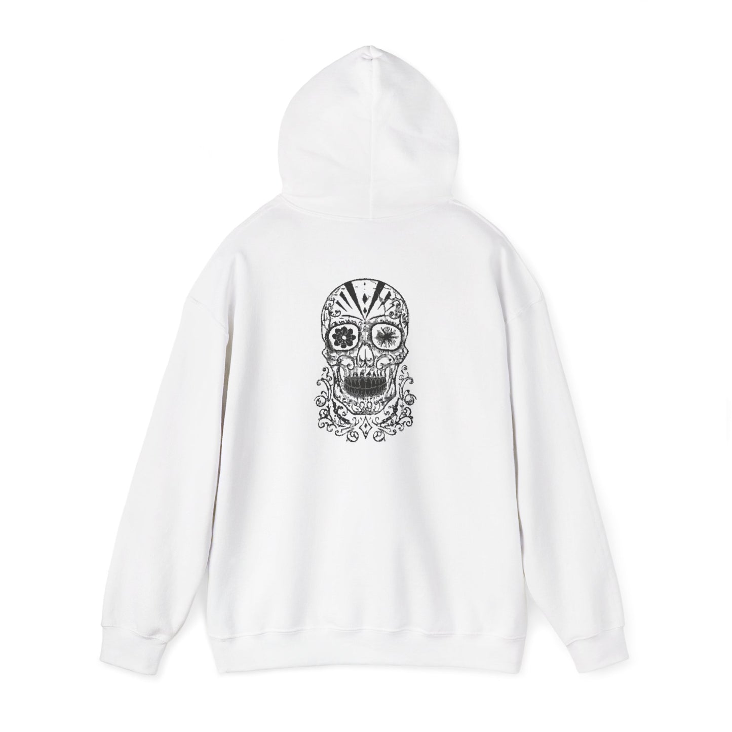 Dark Skull Hoodie - Premium Gildan 18500 Unisex Pullover / Ascend The Void