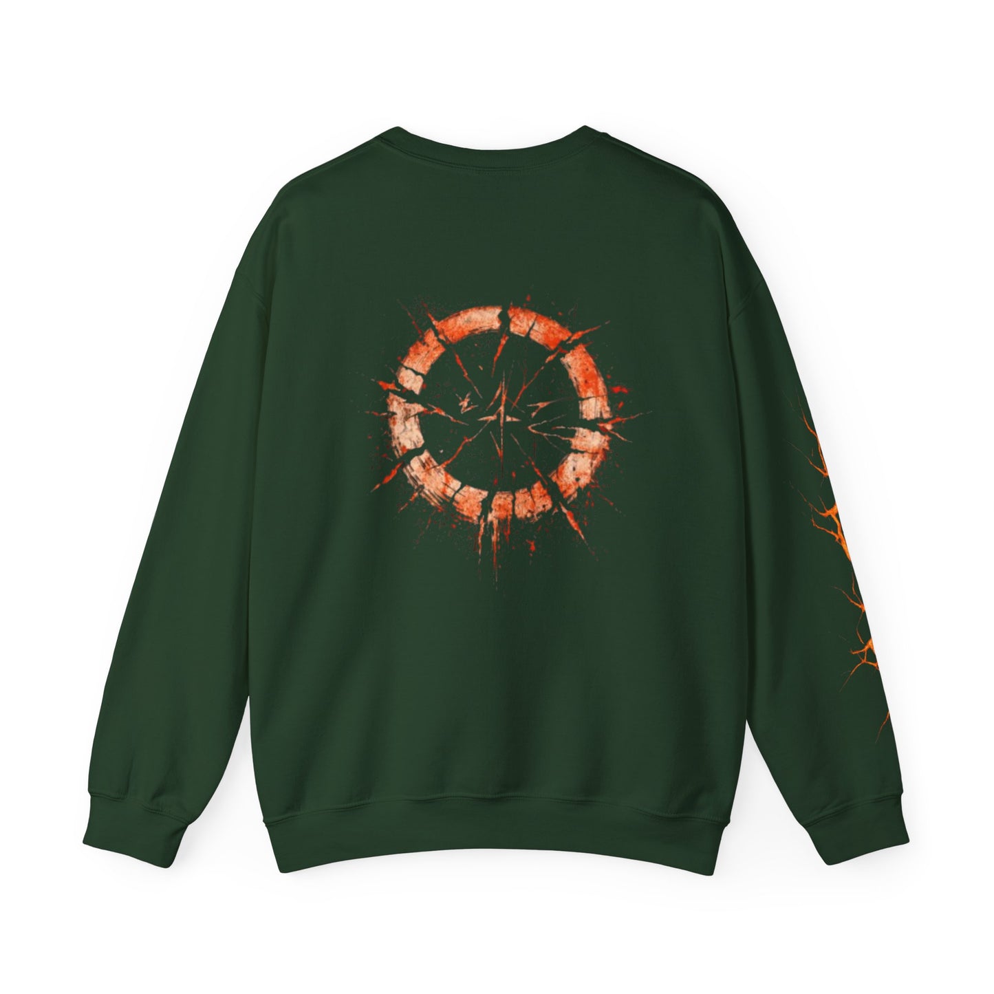 Cracked Sun Graphic Crewneck Sweatshirt