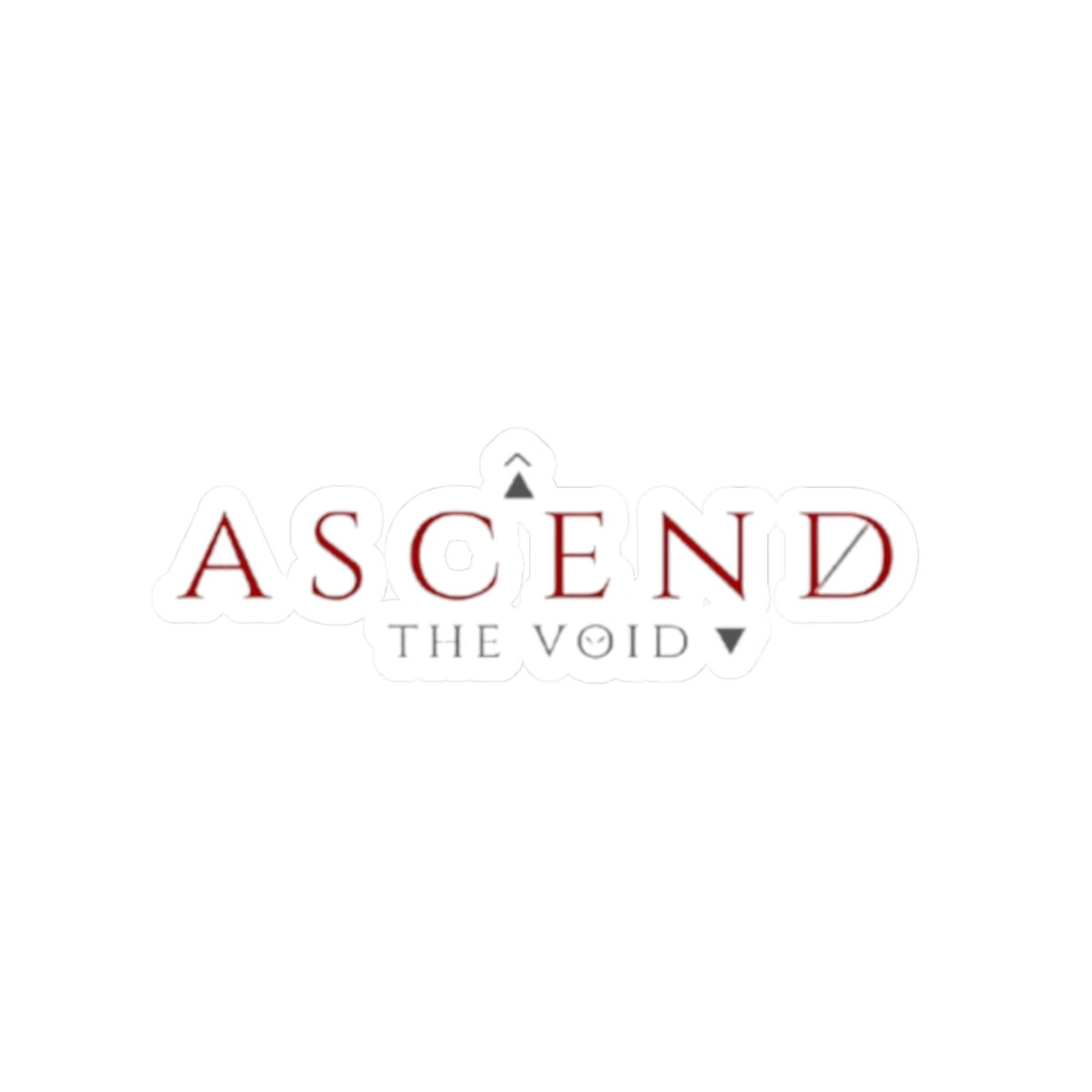 Ascend The Void Sticker — Minimalist Inspirational Laptop Decal