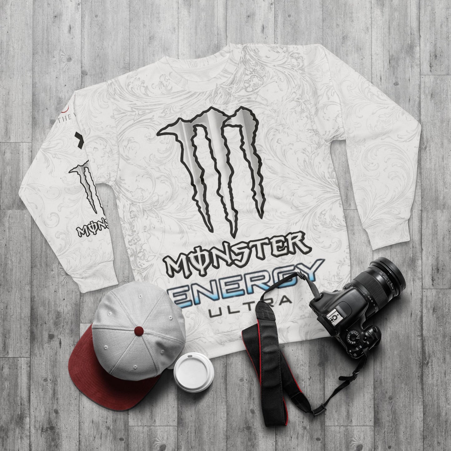 Sweatshirt — Monster Energy Ultra Logo All-Over Print Crewneck Energy Series-1