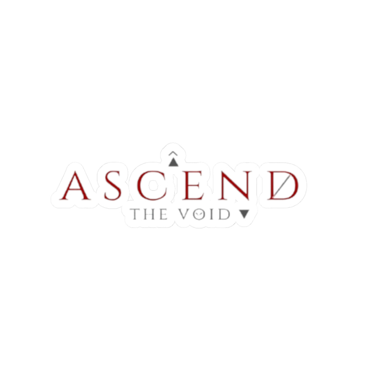 Ascend The Void Sticker — Minimalist Inspirational Laptop Decal