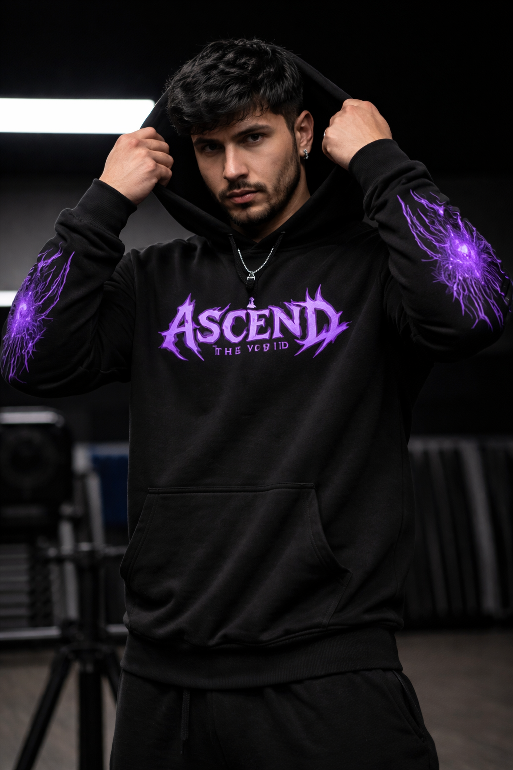 Evil Looking Cool Hoodie — Dark & Deceptive Vibes Hooded Tee /Ascend/The/Void/