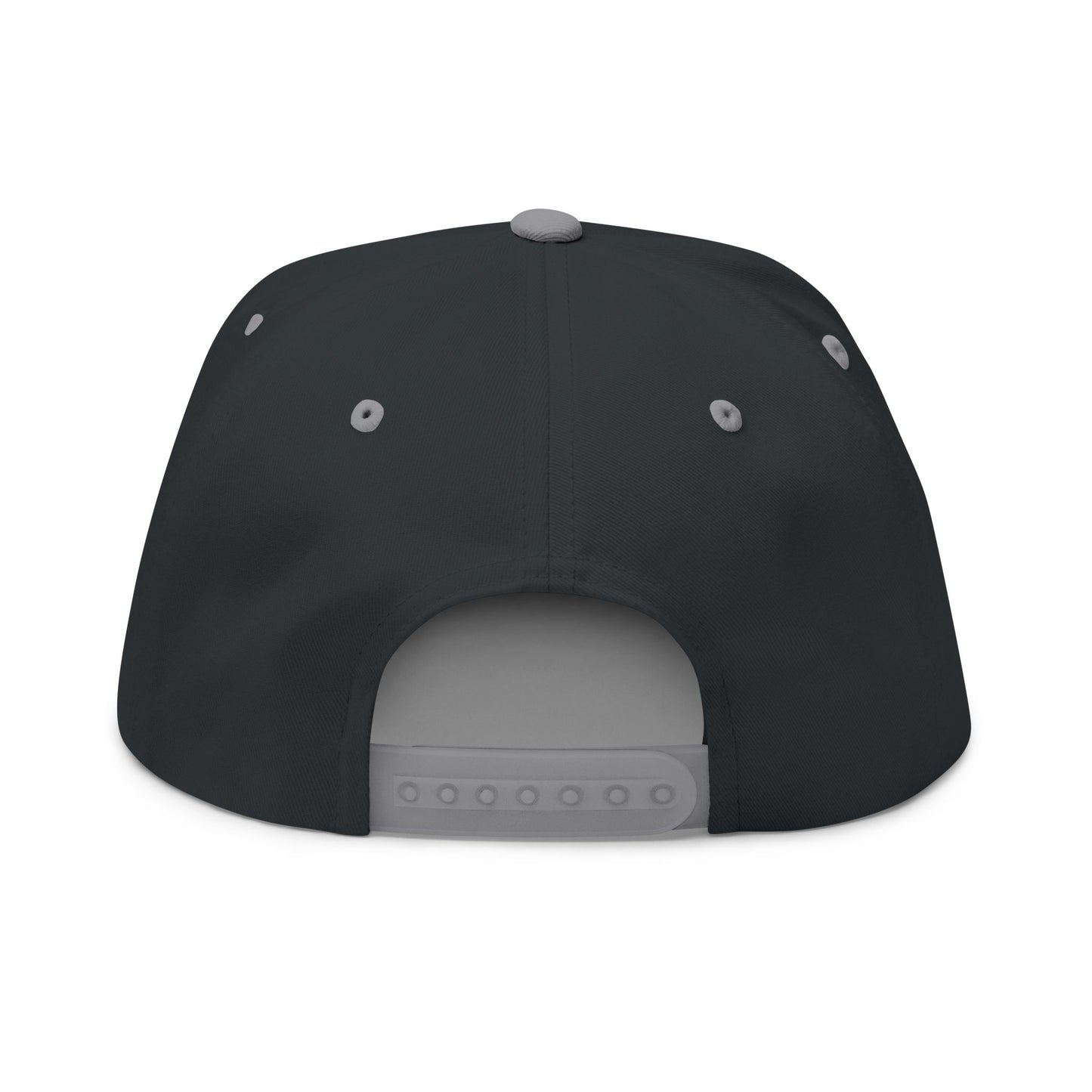 Embroidered Red Viking Rune Flat Bill Cap — Nordic Symbol Snapback Hat