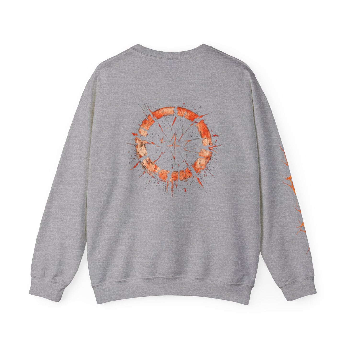 Cracked Sun Graphic Crewneck Sweatshirt