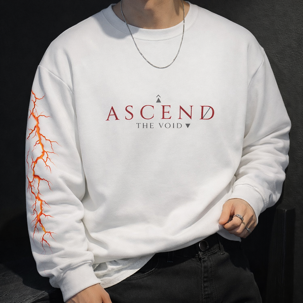 Cracked Sun Graphic Crewneck Sweatshirt