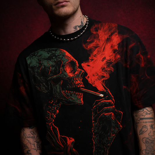 Skull Smoking Tshirt