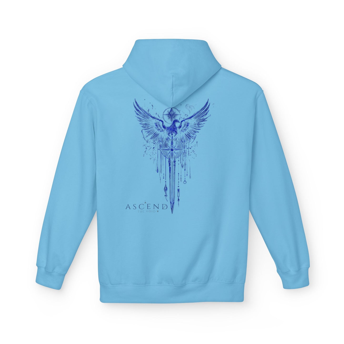 Dark Blue Eagle Wings Hoodie — Cool Aesthetic Patriotic Eagle Design Ascend The Void