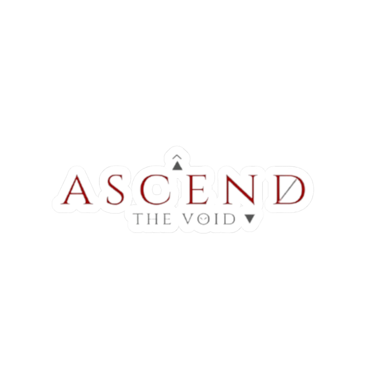Ascend The Void Sticker — Minimalist Inspirational Laptop Decal