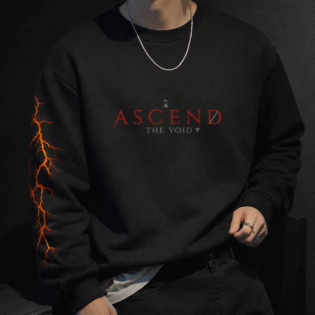 Cracked Sun Graphic Crewneck Sweatshirt