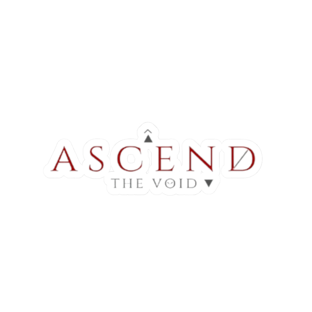 Ascend The Void Sticker — Minimalist Inspirational Laptop Decal