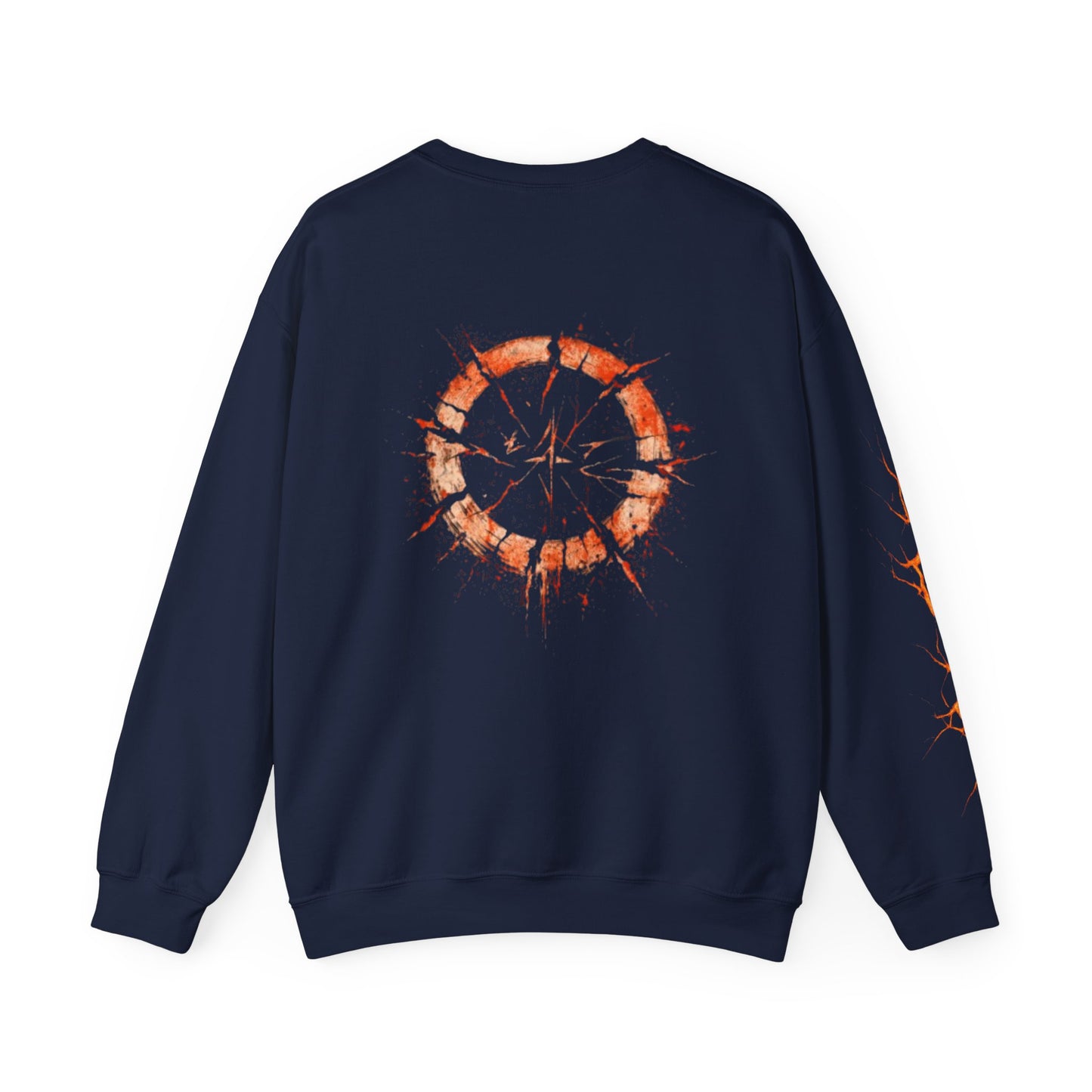 Cracked Sun Graphic Crewneck Sweatshirt