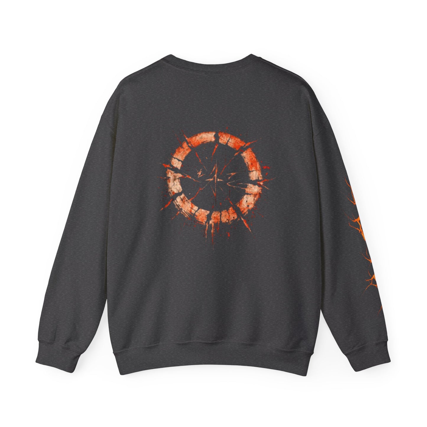 Cracked Sun Graphic Crewneck Sweatshirt