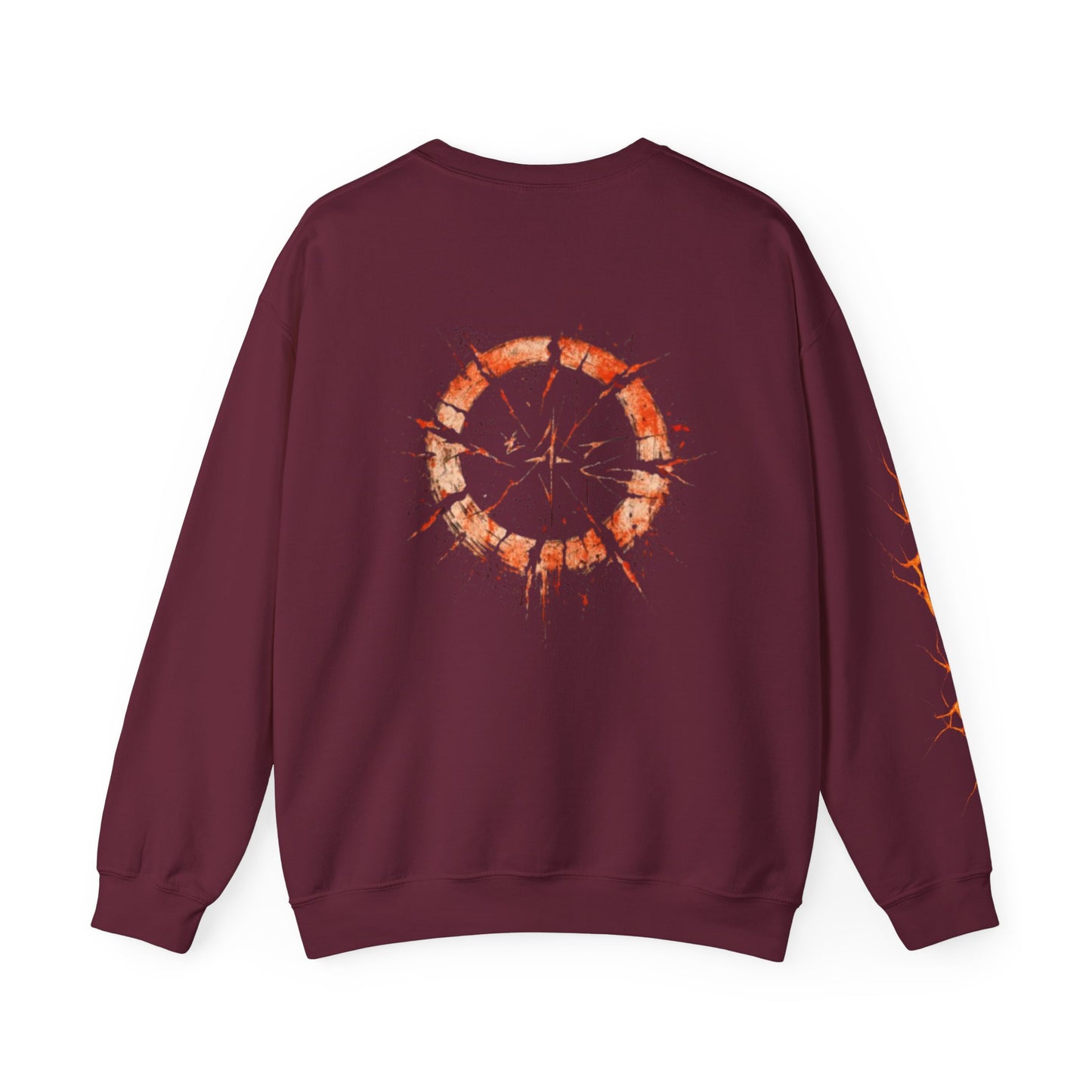 Cracked Sun Graphic Crewneck Sweatshirt
