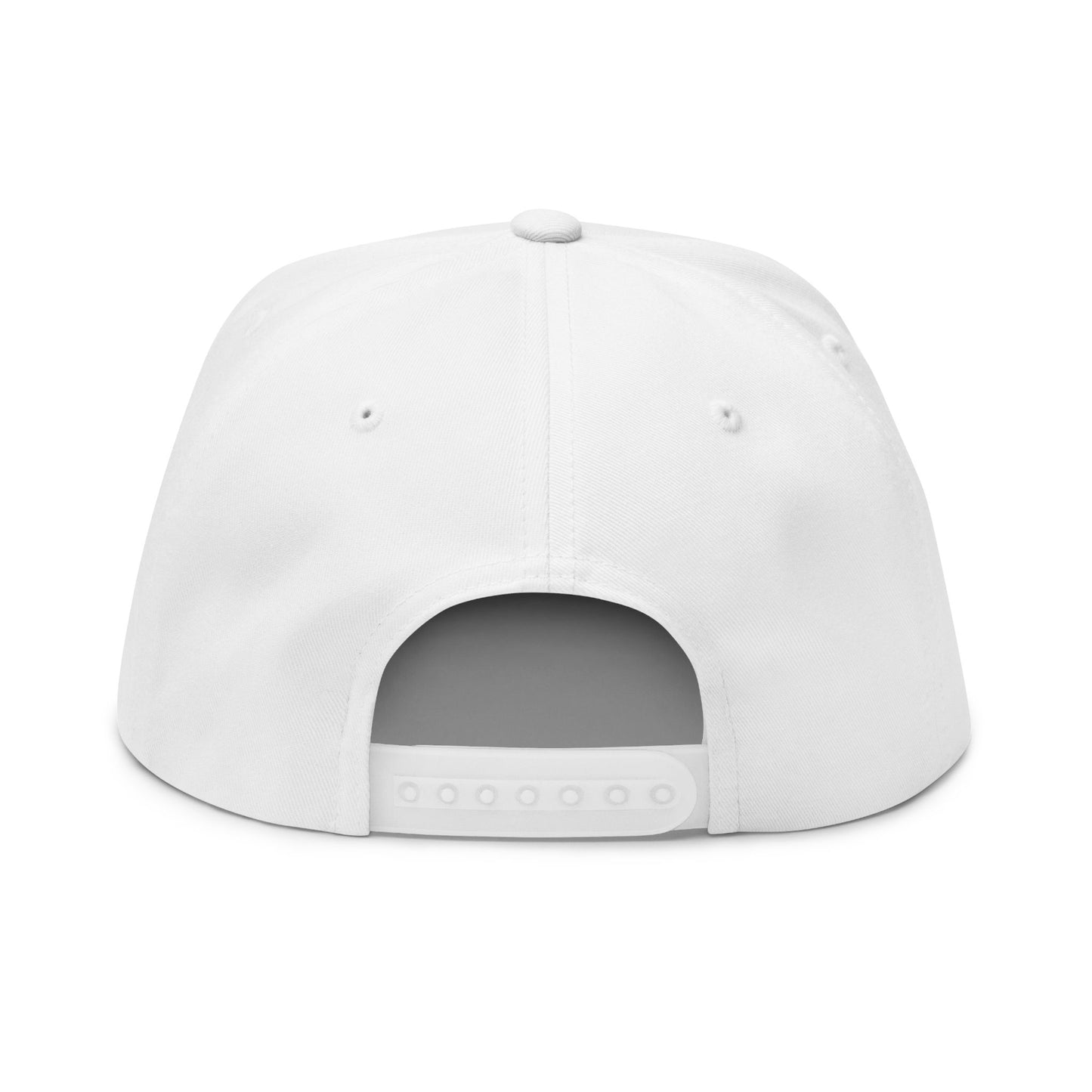 Embroidered Red Viking Rune Flat Bill Cap — Nordic Symbol Snapback Hat