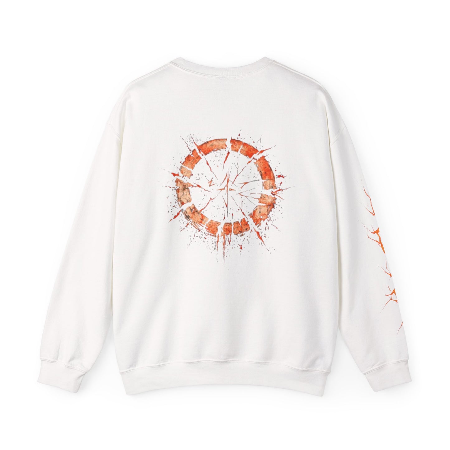 Cracked Sun Graphic Crewneck Sweatshirt