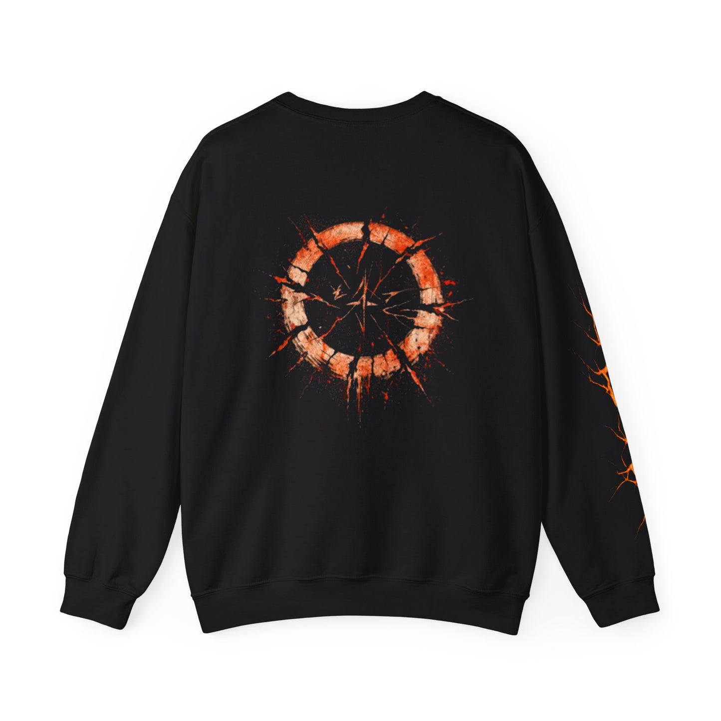 Cracked Sun Graphic Crewneck Sweatshirt