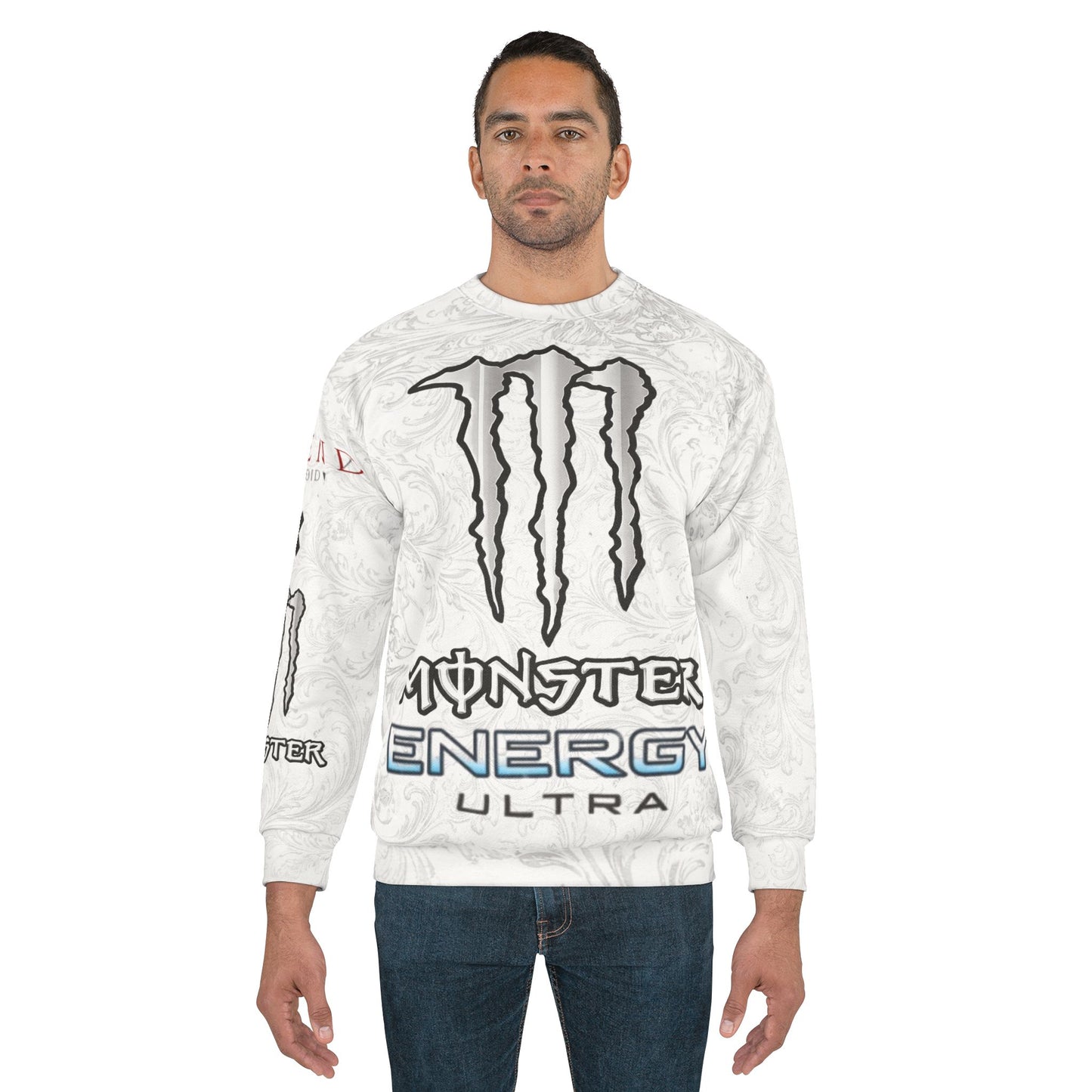 Sweatshirt — Monster Energy Ultra Logo All-Over Print Crewneck Energy Series-1