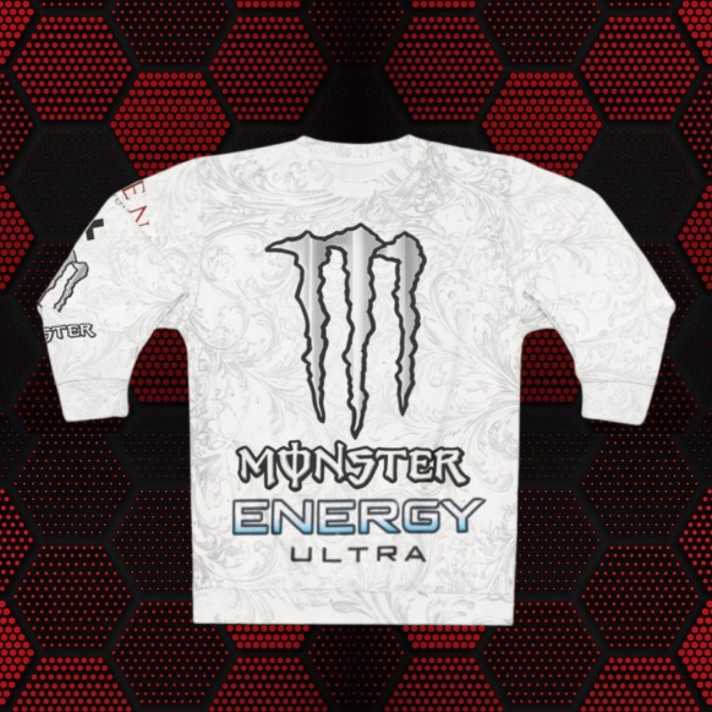 Sweatshirt — Monster Energy Ultra Logo All-Over Print Crewneck Energy Series-1