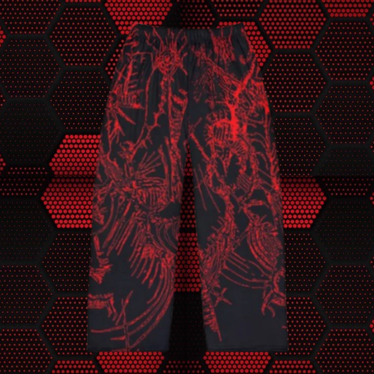 Red Skeleton Joggers
