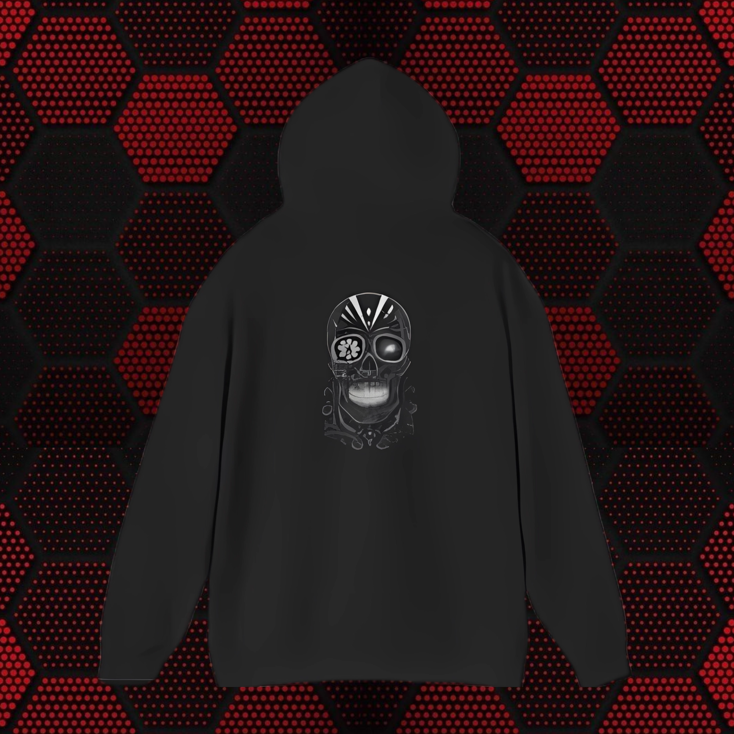 Dark Skull Hoodie - Premium Gildan 18500 Unisex Pullover / Ascend The Void