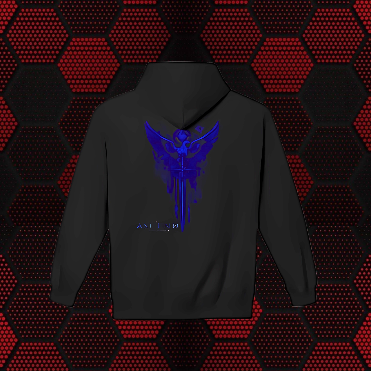 Dark Blue Eagle Wings Hoodie — Cool Aesthetic Patriotic Eagle Design Ascend The Void