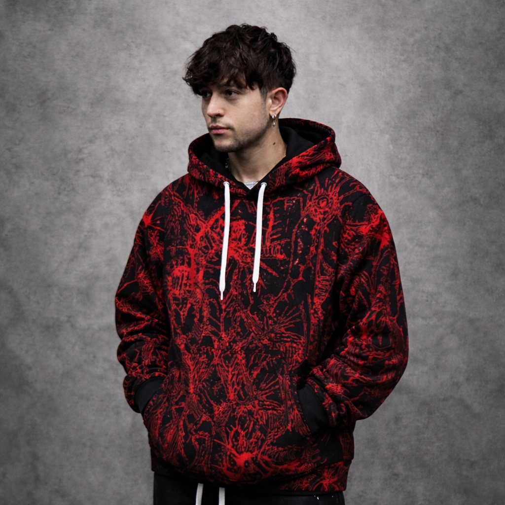 Red Skeleton Hoodie