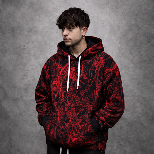 Red Skeleton Hoodie